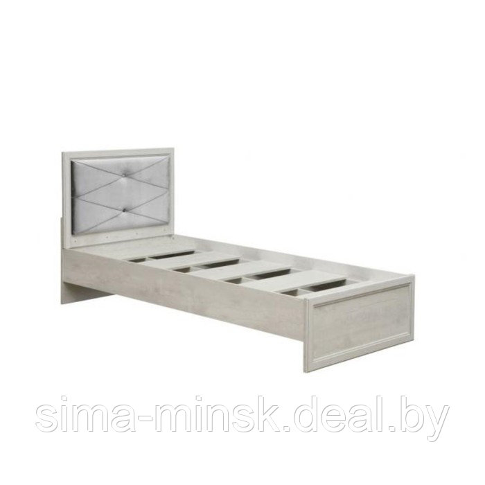 Кровать одинарная с настилом «Сохо», 90 × 200 см, цвет бетон пайн белый/бетон пайн патина - фото 1 - id-p192749482