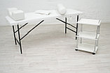Массажный стол 190х70х70 (Белый) с подушкой, фото 10
