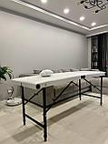 Массажный стол 190х70хРВ (белый) с подушкой, фото 4