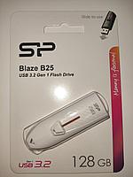 USB-накопитель 128GB Blaze B25 SP128GBUF3B25V1W USB 3.2 белый Silicon Power