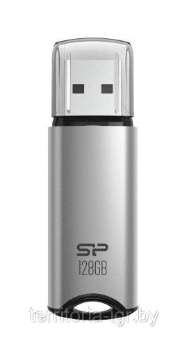 USB-накопитель 128GB Marvel M02 SP128GBUF3M02V1S USB 3.2 серебристый Silicon Power - фото 2 - id-p192785319