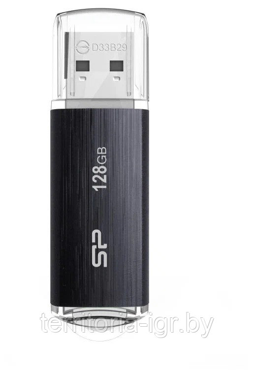 USB-накопитель 128GB Blaze B02 SP128GBUF3B02V1K USB 3.2 черный Silicon Power - фото 2 - id-p192785355