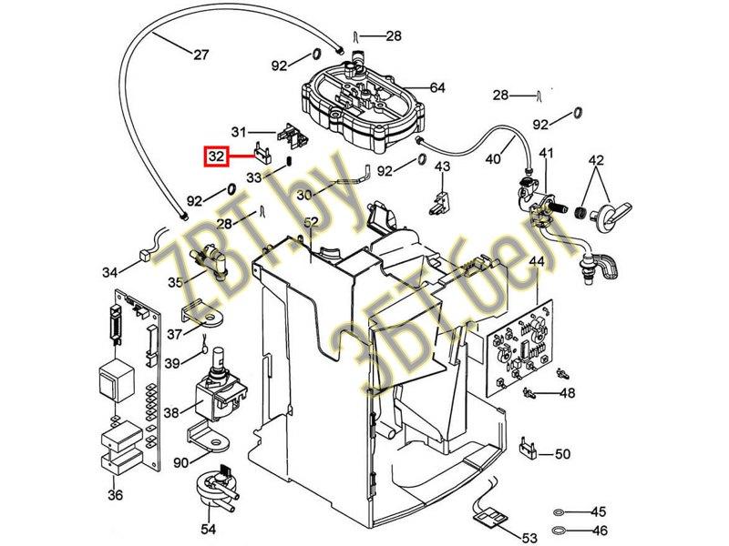 Микровыключатель дозатора для кофемашины DeLonghi 5132104100 - фото 6 - id-p35828915