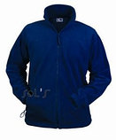 Мужская куртка из флиса темно-синего цвета на молнии NORTH 55000, фото 2