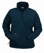 Мужская куртка из флиса темно-синего цвета на молнии NORTH 55000