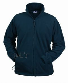 Мужская куртка из флиса ярко-синего цвета на молнии NORTH 55000 - фото 2 - id-p66802452