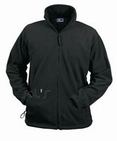 Мужская куртка из флиса темно-серого цвета на молнии NORTH 55000