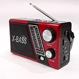 Радиоприемник Waxiba XB-752  USB, SD, часы, фонарик   Цвет : черный,красный,золотой, фото 4