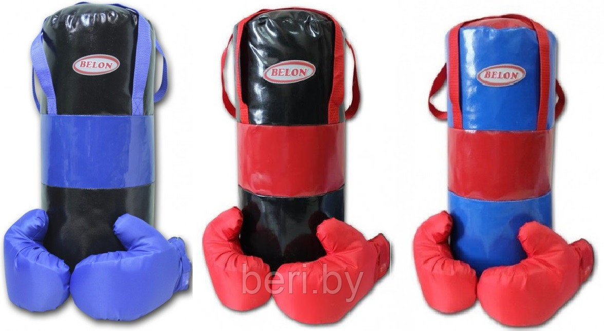 НБ-001 Набор для бокса, боксерская груша с перчатками, 50 см, тент