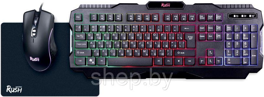 Набор игровой клавиатура+мышь+коврик Smartbuy RUSH Shotgun SBC-307728G-K - фото 1 - id-p192839531