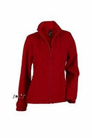 Женская куртка из флиса NORTH красного цвета   для нанесения логотипа