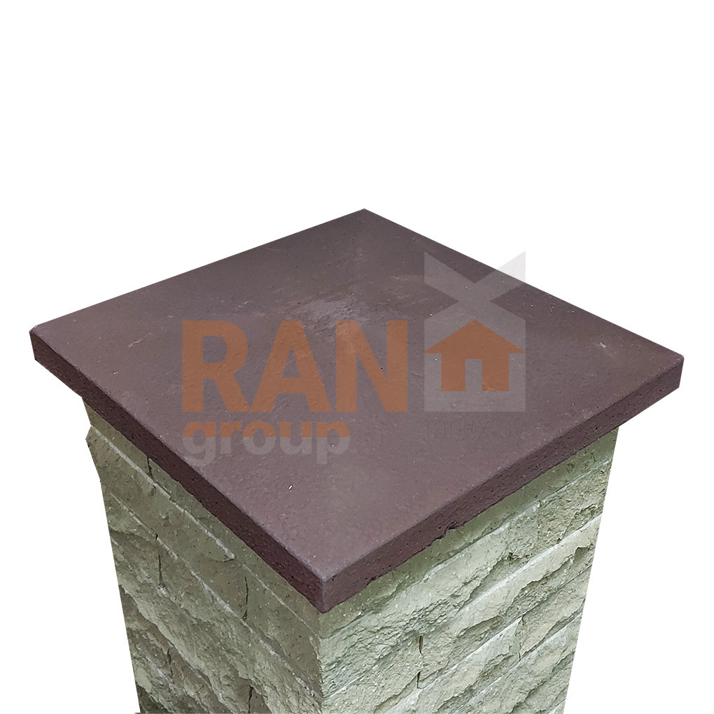 Крышка столба бетонная Вальма 450*450мм крем-песчаник - фото 5 - id-p192840742
