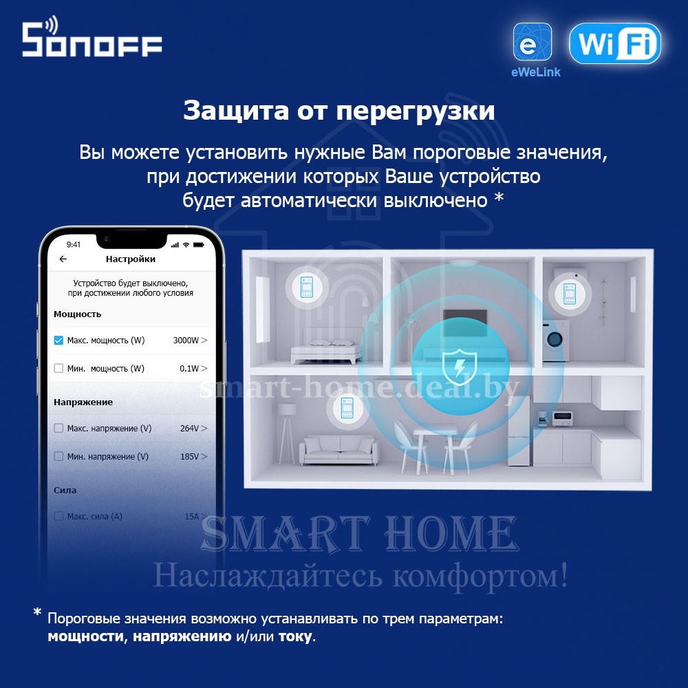 Sonoff POW Elite POWR316D ( (Умное Wi-Fi реле с функцией контроля и управления энергопотреблением) - фото 8 - id-p192845872