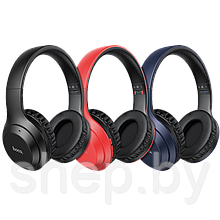 Беспроводные наушники Hoco W30 полноразмерные с микрофоном цвет: красный,черный,синий