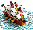 Конструктор 17303 KING Корабль в бутылке, 1078 деталей, фото 4