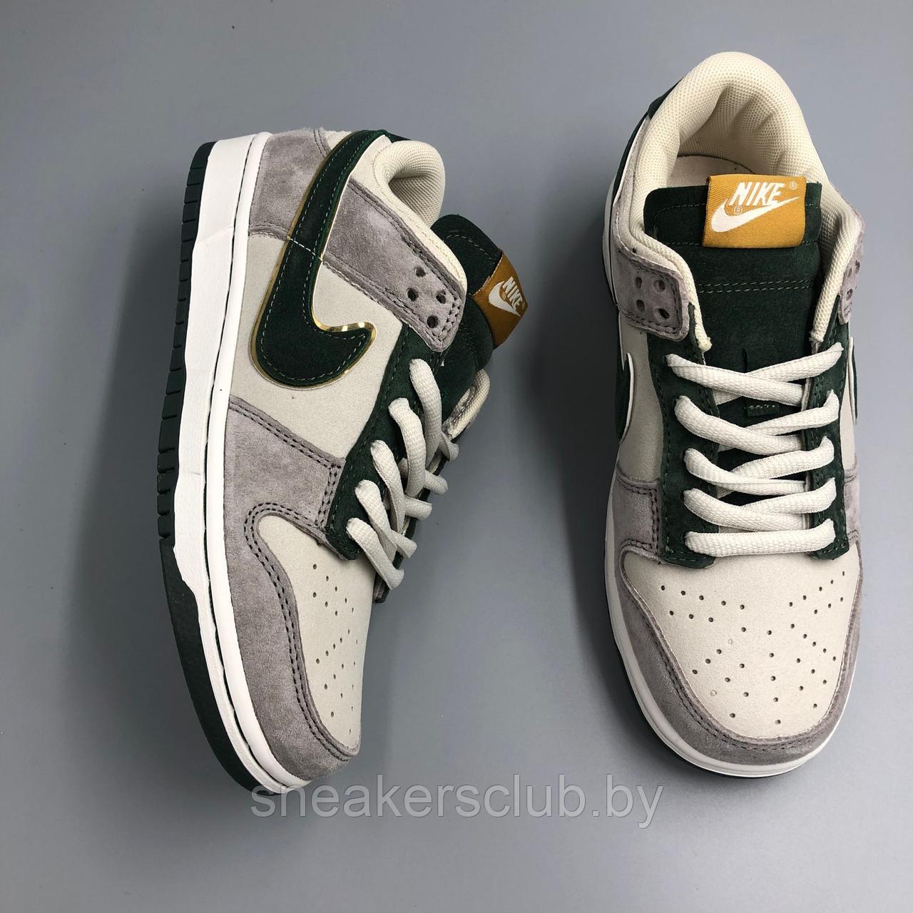 Кроссовки женские Nike SB Dunk low серо-зеленые / женские / подростковые - фото 2 - id-p192850825