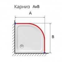 Карниз полукруглый АхВ