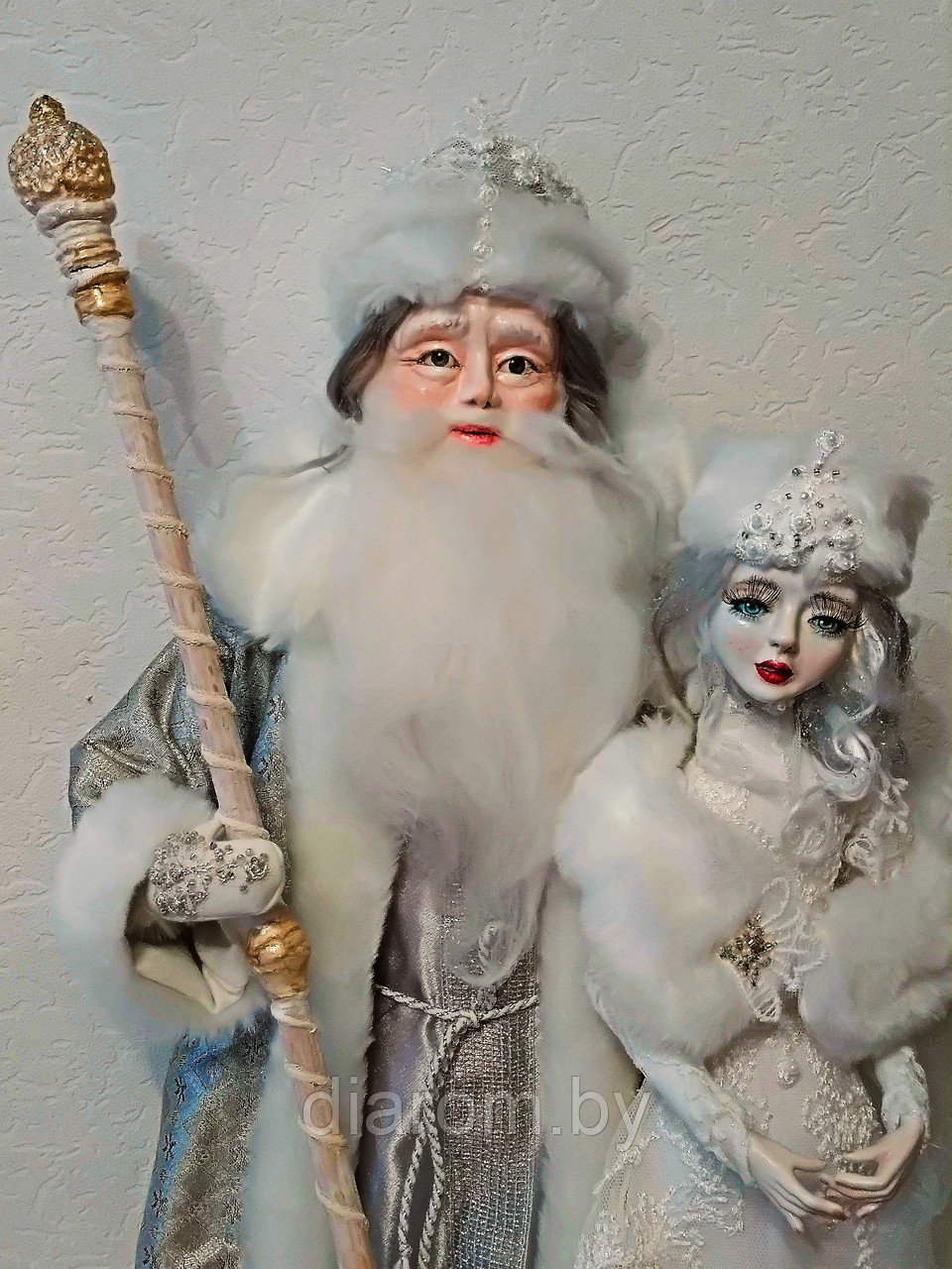 Авторские куклы Дед мороз и Снегурочка - фото 2 - id-p192850965