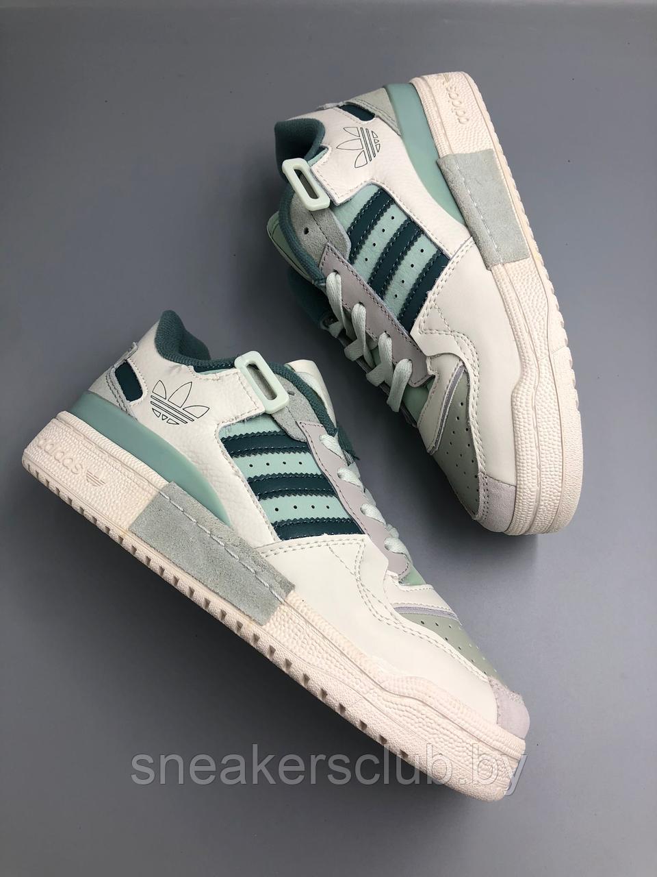 Кроссовки женские Adidas Forum Low / подростковые / бирюза - фото 3 - id-p192850986