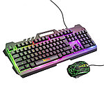 Комплект проводной игровой клавиатура + мышь Hoco DI16 с подсветкой Черный