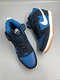 Кроссовки мужские Nike SB высокие синие, фото 2