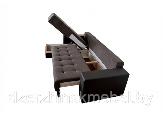 Угловой диван ДУБАЙ 01 коричневый. Производство Россия М - фото 2 - id-p192851036