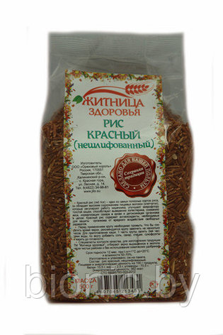 Рис красный нешлифованный "Житница здоровья", 500г 1/16, фото 2