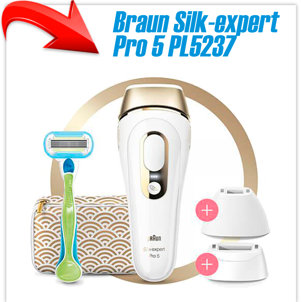 Фотоэпилятор Braun Silk-expert Pro 5 PL5237: продажа, цена в Минске.  Женские эпиляторы и электробритвы от "STRELKA1K.BY | Качественная бытовая  техника в Вашем доме!" - 192649440