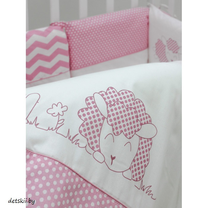 Комплект в кроватку Топотушки Долли 6 предметов розовый - фото 4 - id-p192856503