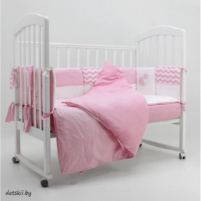 Комплект в кроватку Топотушки Долли 6 предметов розовый - фото 6 - id-p192856503