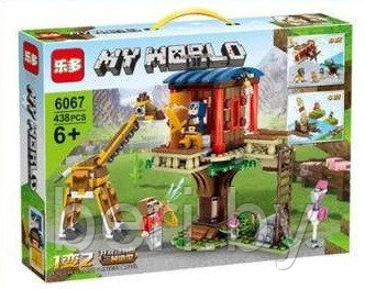 6067 Конструктор MY WORLD "Зоопарк 2в1" 438 деталей аналог Lego Minecraft - фото 2 - id-p192859895