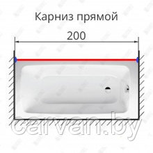 Карниз прямой 200