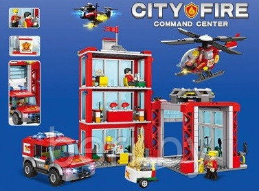 LX.A487 Конструктор City "Пожарная часть", 784 детали, аналог LEGO