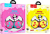 Наушники Hoco W31 полноразмерные,детские (1.2 м) цвет: розово-голубой, желто-красный, фото 9