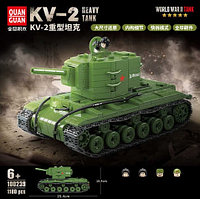 100239 Конструктор Quanguan "Танк KV-2", 1180 деталей