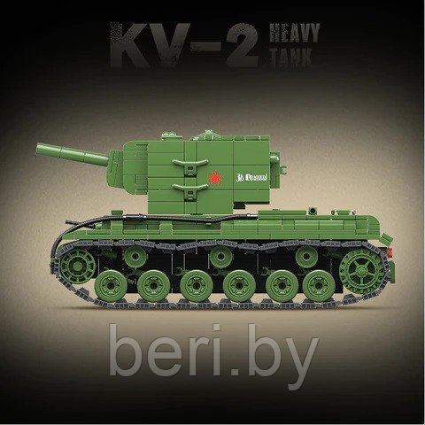 100239 Конструктор Quanguan "Танк KV-2", 1180 деталей - фото 5 - id-p192860913