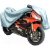 Защитный чехол-тент на мотоцикл "М" 203х89х119см (водонепроницаемый) - фото 1 - id-p192862233