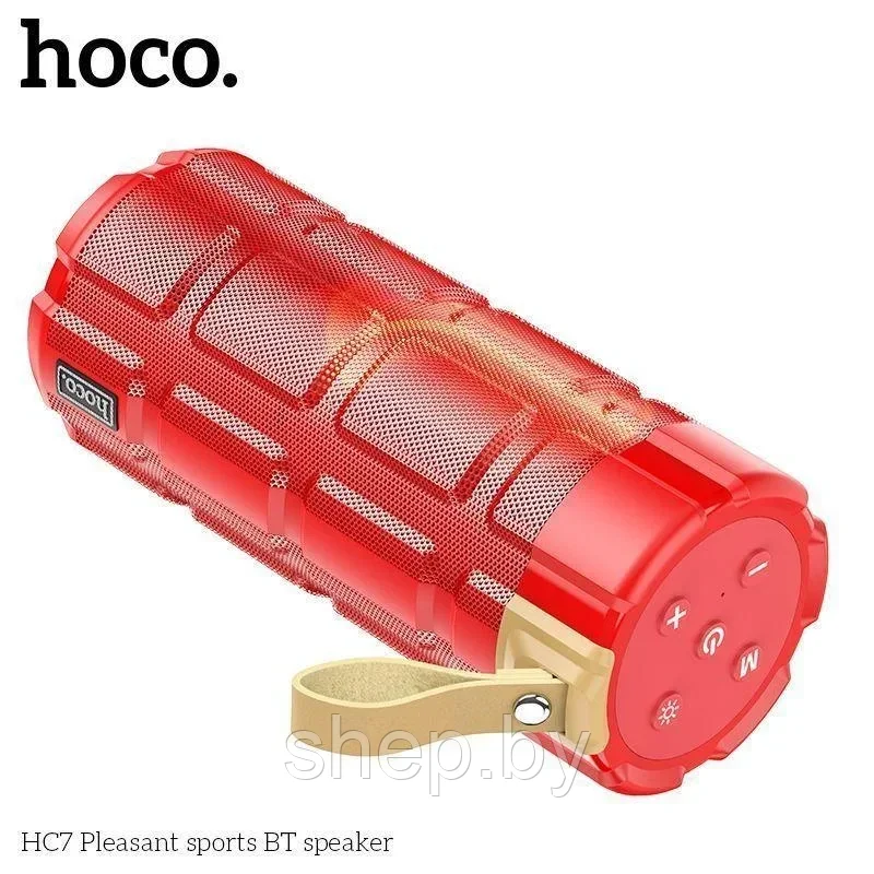 Беспроводная спортивная колонка Hoco HC7 цвет: серый,бирюзовый,красный,черный - фото 6 - id-p168123475
