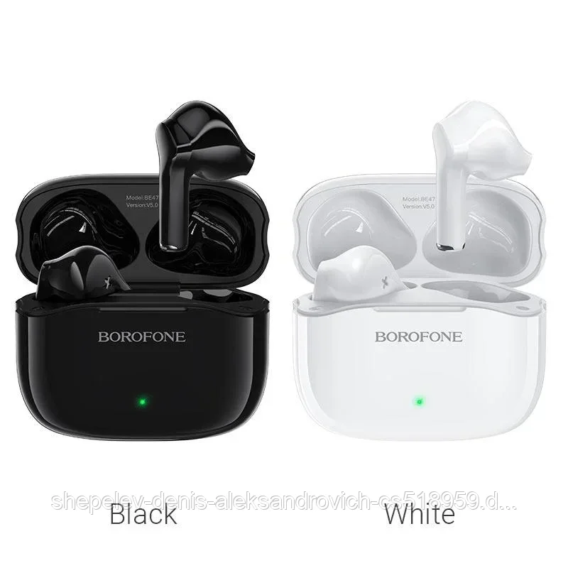 Беспроводные наушники BOROFONE BE47 TWS цвет: черный,белый