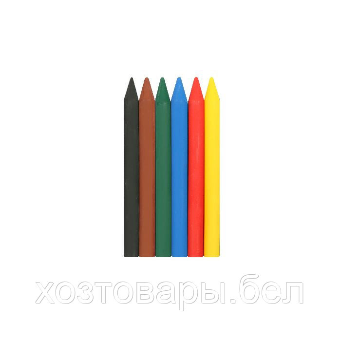 Мелки восковые 6 цветов "Классика" на масляной основе (круглые) Луч - фото 2 - id-p192861110
