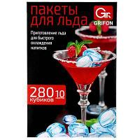 Пакеты для льда, с завязками, 280 шариков, ПВД, GRIFON