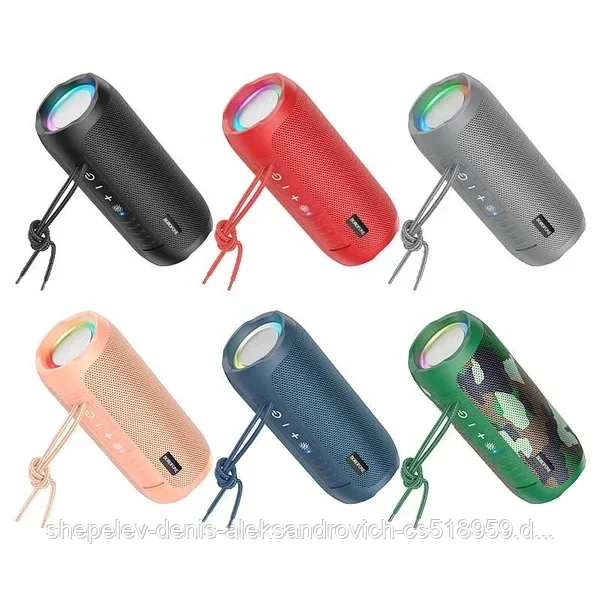 Беспроводная колонка Borofone BR21, цвет: черный,розовый,серый,красный,хаки,синий