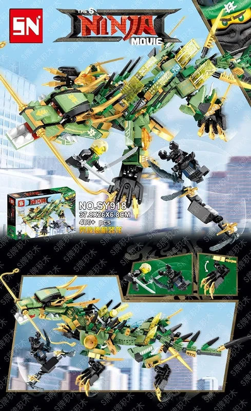 Конструктор SY918 Ninja Movie «Механический дракон» аналог лего lego 70612 - фото 3 - id-p192863112