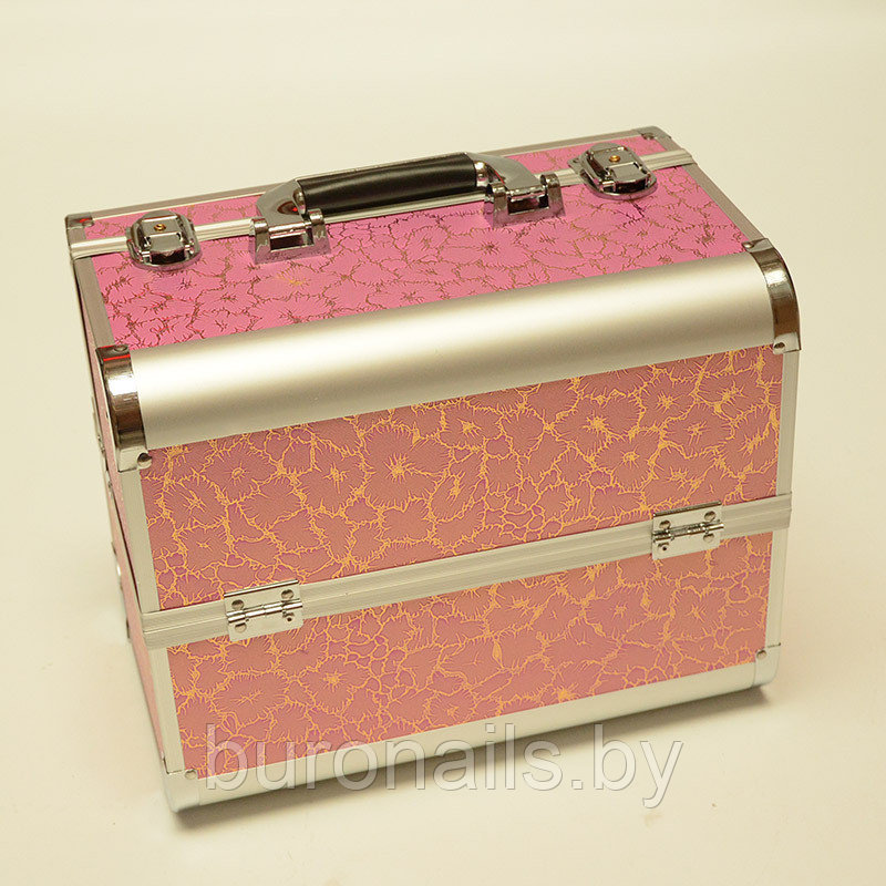 Бьюти-кейс для косметики «BuImer» кейс для мастеров, серебристо розовый - фото 5 - id-p192863125