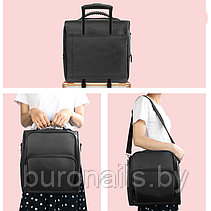 Профессиональная, универсальная  сумка 4 в 1, для Бьюти-мастера  ,черная  , большая, фото 3