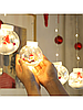Гирлянда - Шарики с Дед Морозом внутри (10 шаров, длина 3 м) (Желтый, Белый и Мультиколор), фото 10