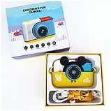 Детский цифровой фотоаппарат Children's fun Camera Mickey,с селфи-камерой Цвет: красный,розовый,синий,желтый, фото 7