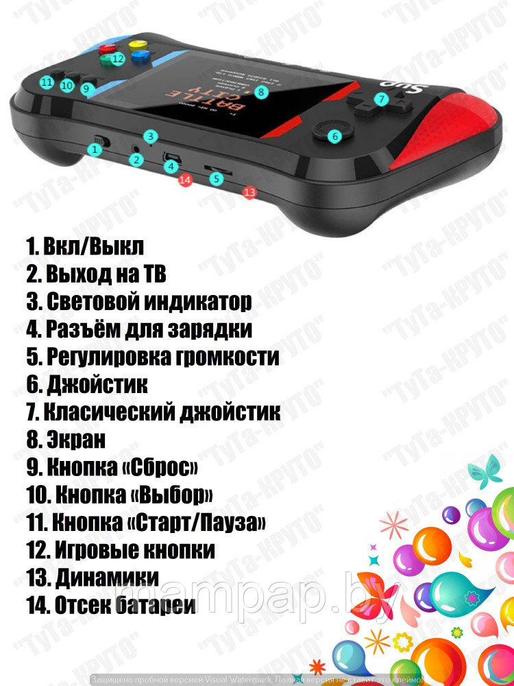 X7M игровая приставка 500 в 1 Sup Game Box - фото 2 - id-p192866365