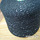 Пряжа Filmar,30% шерсть,нейлон,люрекс,700 м 100г, цвет черный с люрексом, фото 2