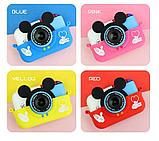 Детский фотоаппарат Микки Маус + селфи камера + память / Детский цифровой фотоаппарат | Красный, фото 3